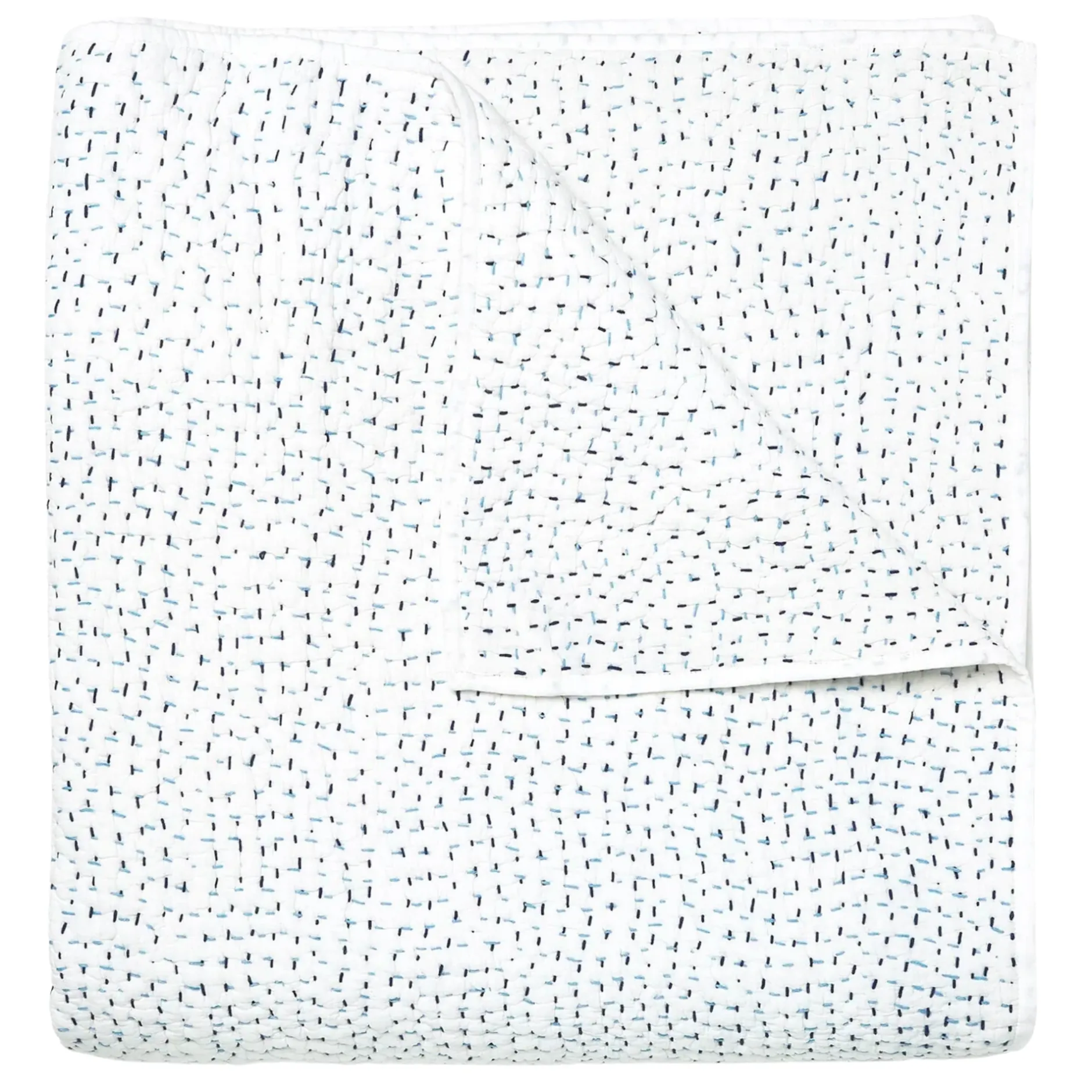 john_robshaw_hand_stitche_0-7.webp Quilts + Coverlets | John Robshaw Hand Stitched Coverlet Light Indigo
