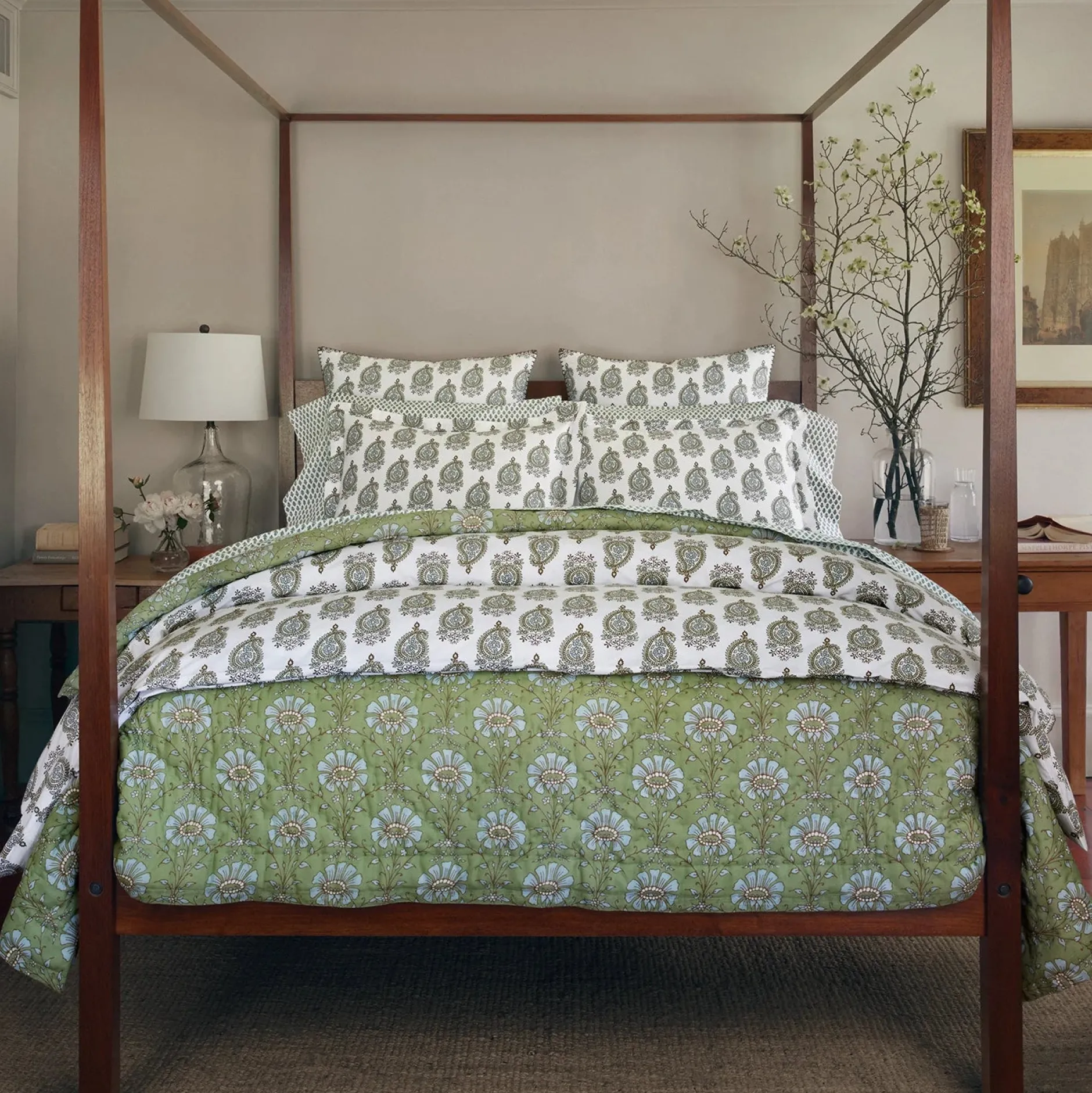 john_robshaw_jeeva_sage_q_2.webp Quilts + Coverlets | John Robshaw Jeeva Sage Quilt