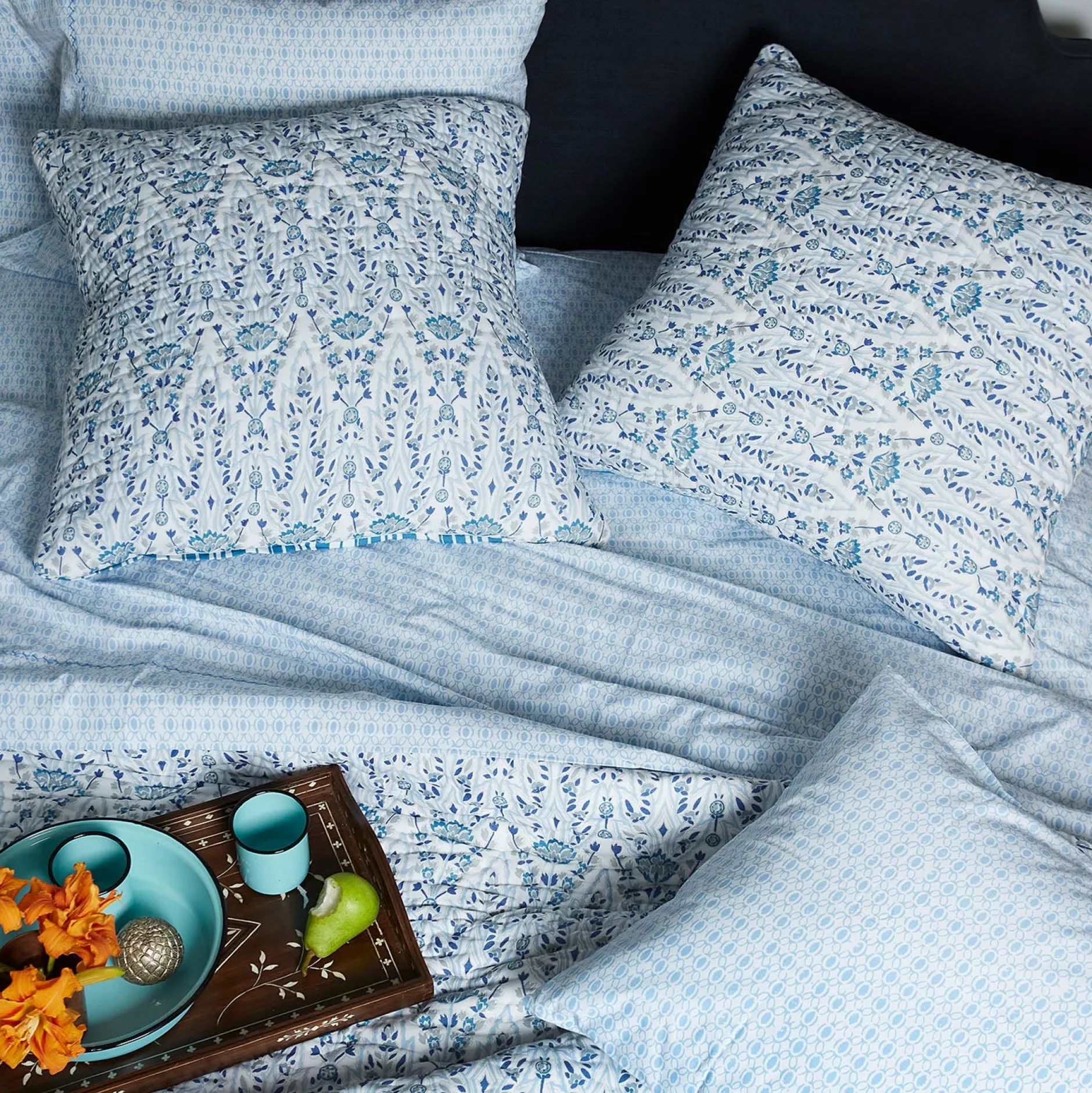 john_robshaw_kama_light_i_1.webp Sheets | John Robshaw Kama Light Indigo Sheet Set