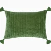 Pillows | John Robshaw Velvet Moss Kidney Pillow