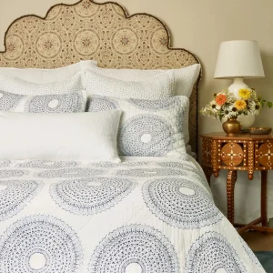 Pillows | John Robshaw Woven White Bolster