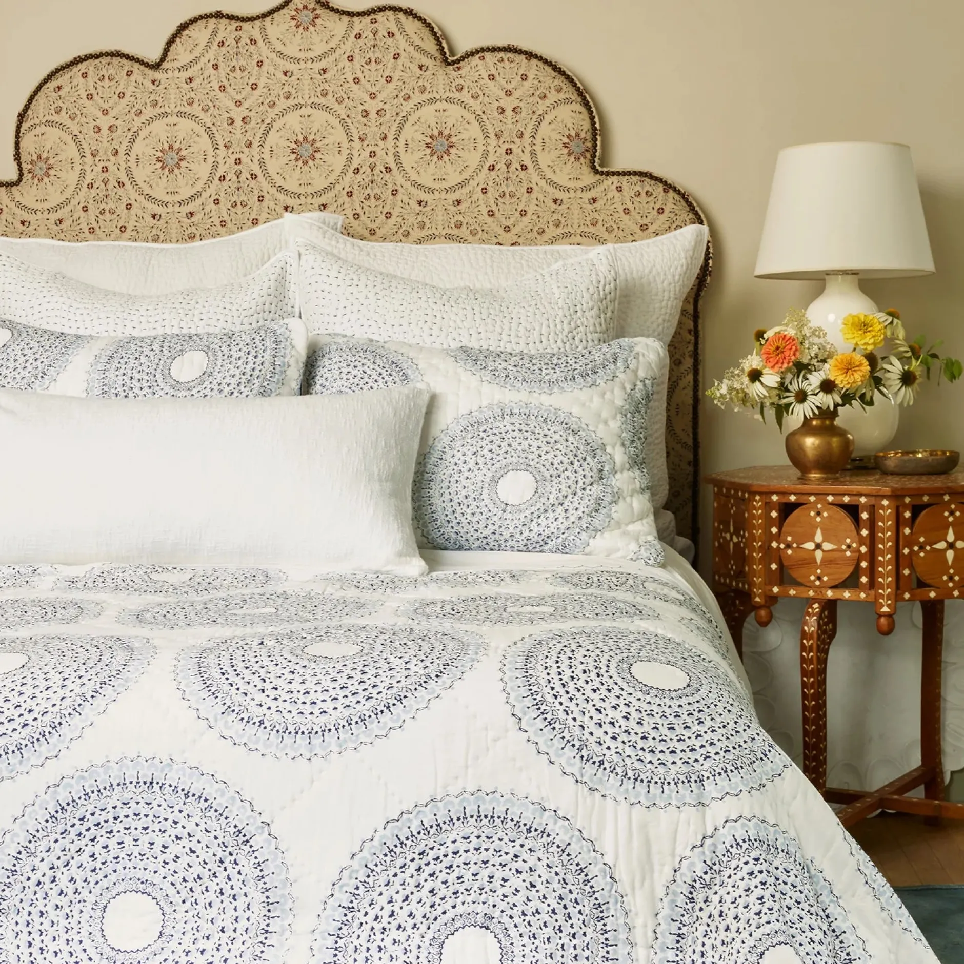 john_robshaw_woven_white__2.webp Pillows | John Robshaw Woven White Bolster