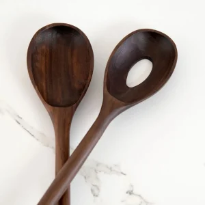 Tabletop | KHEM Salad Server Set Walnut
