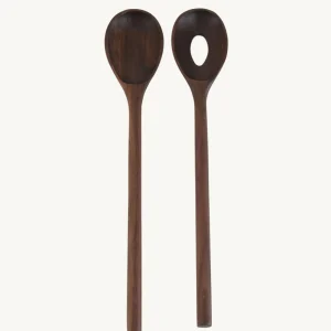 Tabletop | KHEM Salad Server Set Walnut