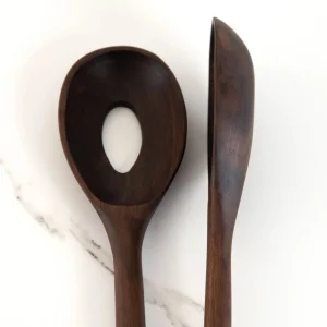 Tabletop | KHEM Salad Server Set Walnut