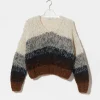 Sweaters | Maiami Alpaca Ombre V-Neck Pullover Brown