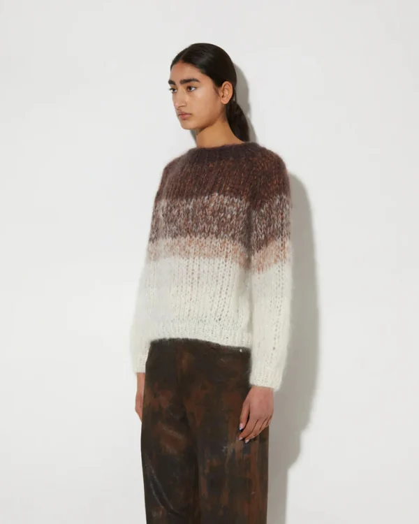 Sweaters | Maiami Mohair Pullover Ombre Brown Creme