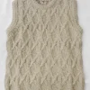 Sweaters | Makie Cable Vest Greige