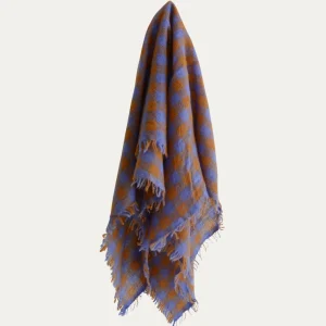 Scarves | Makie Cashmere Scarf Check Blue