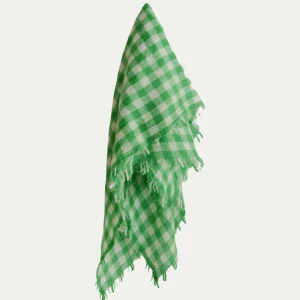 Scarves | Makie Cashmere Scarf Check Green