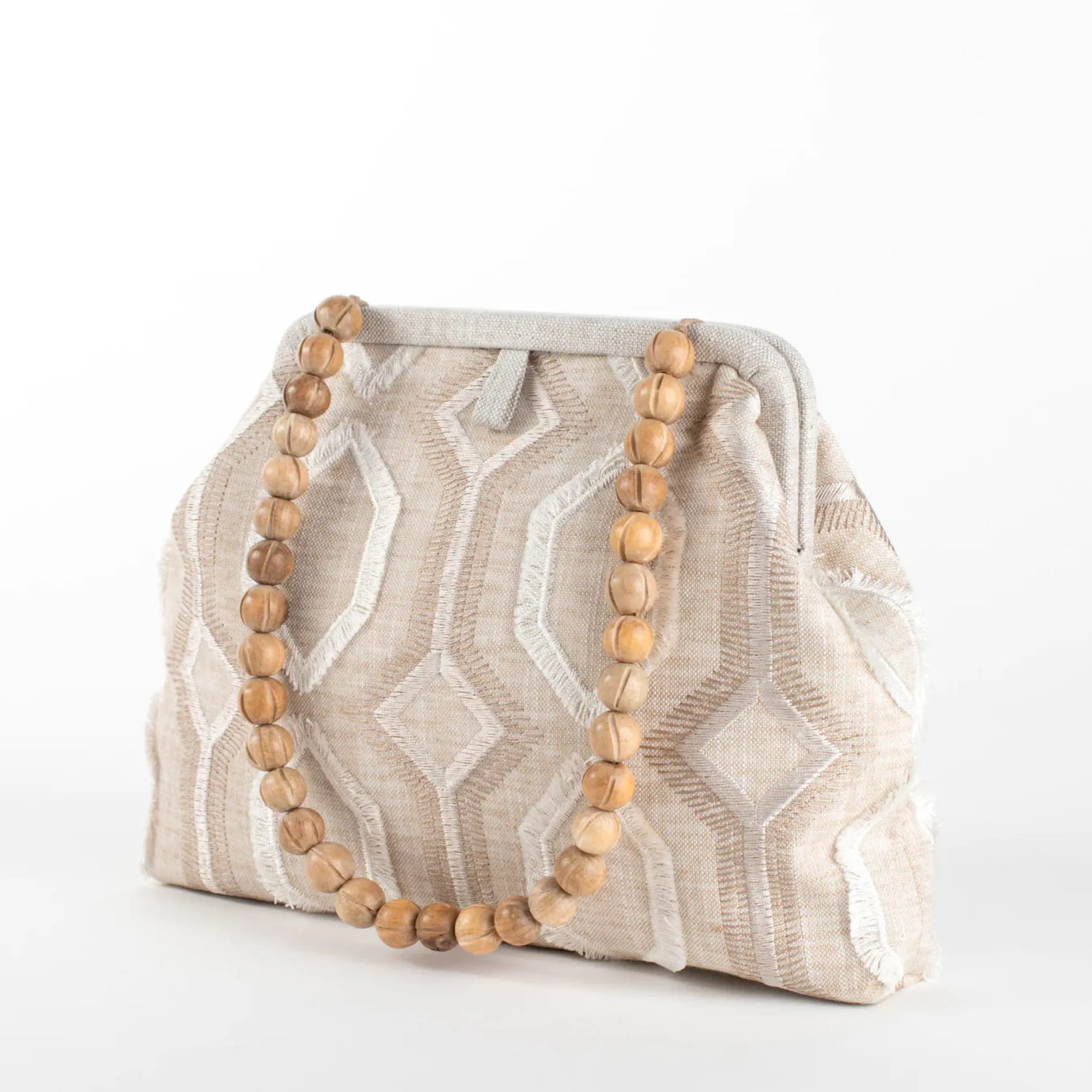 marian_paquette_danielle__2.webp Bags | Marian Paquette Danielle Embroidered Taupe / White