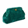 Bags | Marian Paquette Liette Velvet Clutch Forest Green