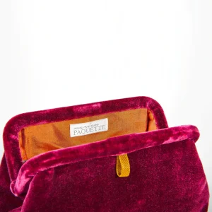 Bags | Marian Paquette Liette Velvet Clutch Magenta