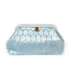 Bags | Marian Paquette Liette Woven Clutch Silver