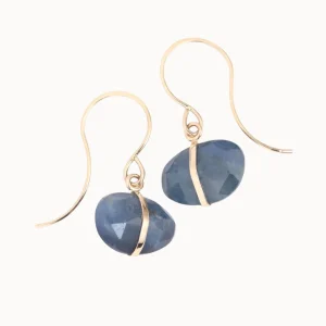 Jewelry | Melissa Joy Manning 14k Gold Blue Sapphire Single Drop Earrings