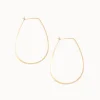 Jewelry | Melissa Joy Manning 14k Gold 1.5 inch Teardrop Hoop