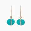 Jewelry | Melissa Joy Manning 14k Yellow Gold Turquoise Single Drop Earrings