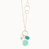 Jewelry | Melissa Joy Manning 14K yellow gold Aqua, Turquoise and Green Chalcedo