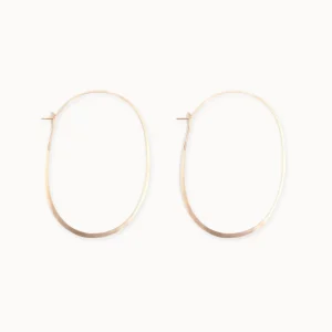 Jewelry | Melissa Joy Manning 14k Yellow Gold Extra Large Oval Hoop
