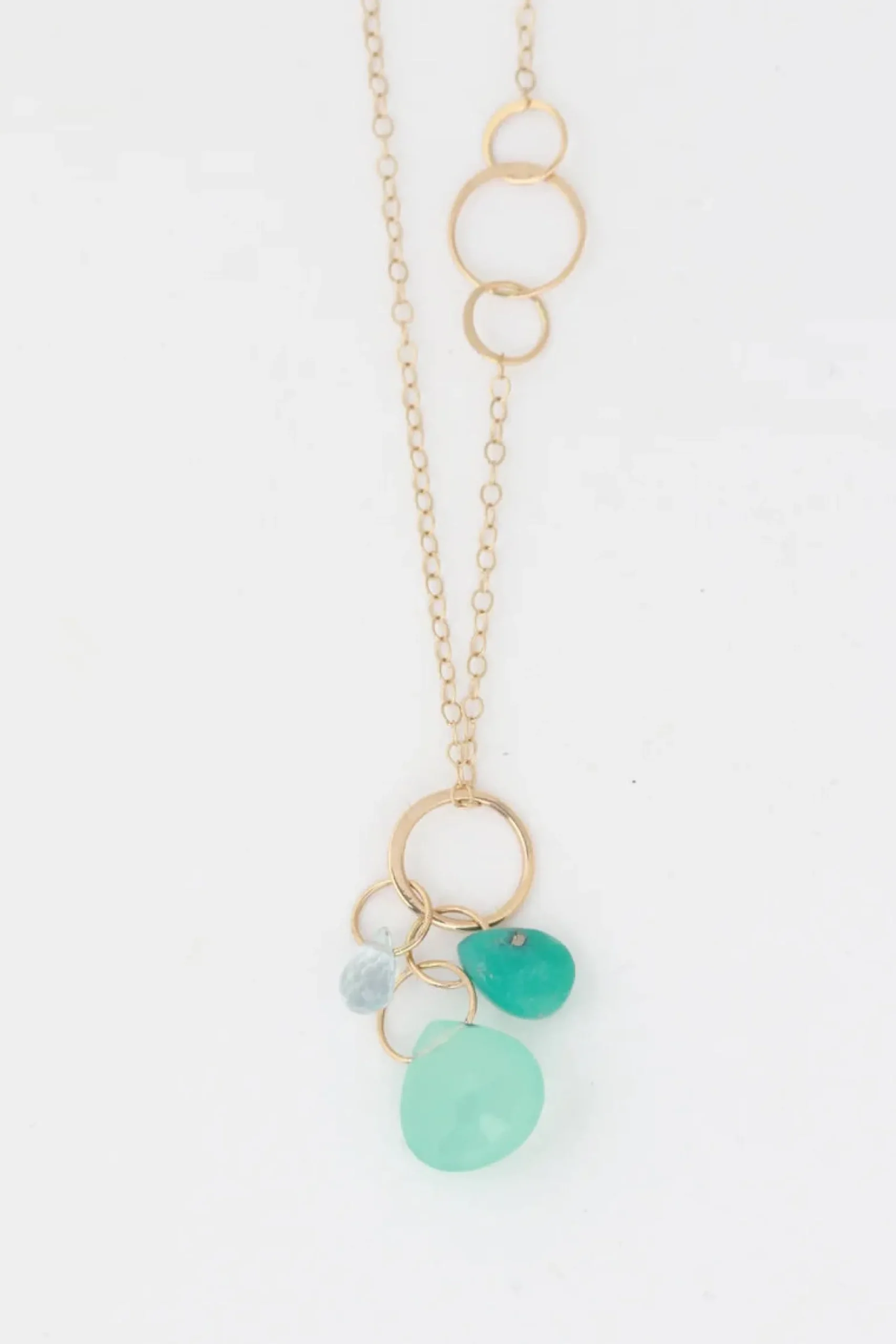 melissa_joy_manning_k_yel_1.webp Jewelry | Melissa Joy Manning 14K yellow gold Aqua, Turquoise and Green Chalcedo