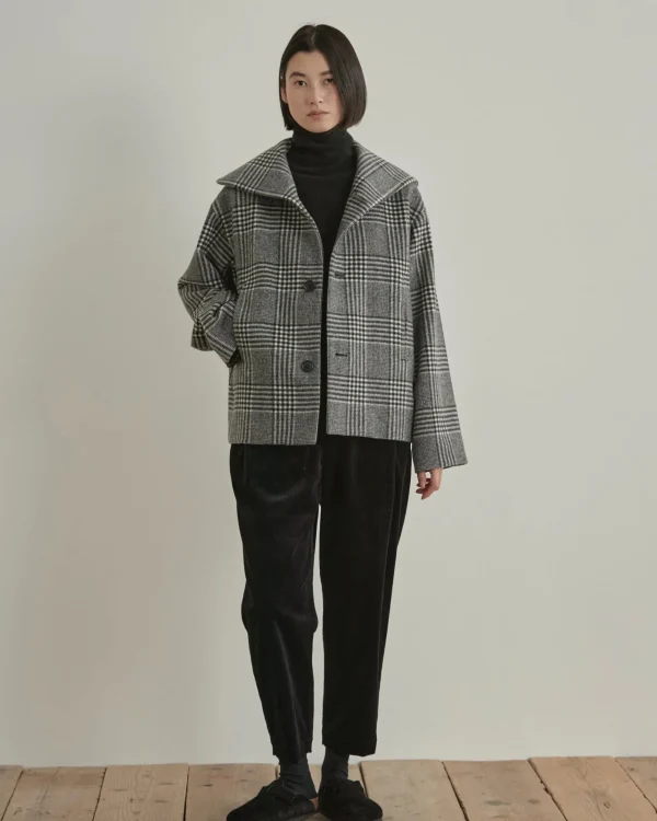 Outerwear | Nicholson u0026 Nicholson Nicholson & Nicholson My Sailor Coat Grey Check