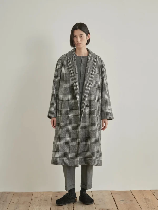 Outerwear | Nicholson u0026 Nicholson Nicholson & Nicholson My Robe Coat Grey Check