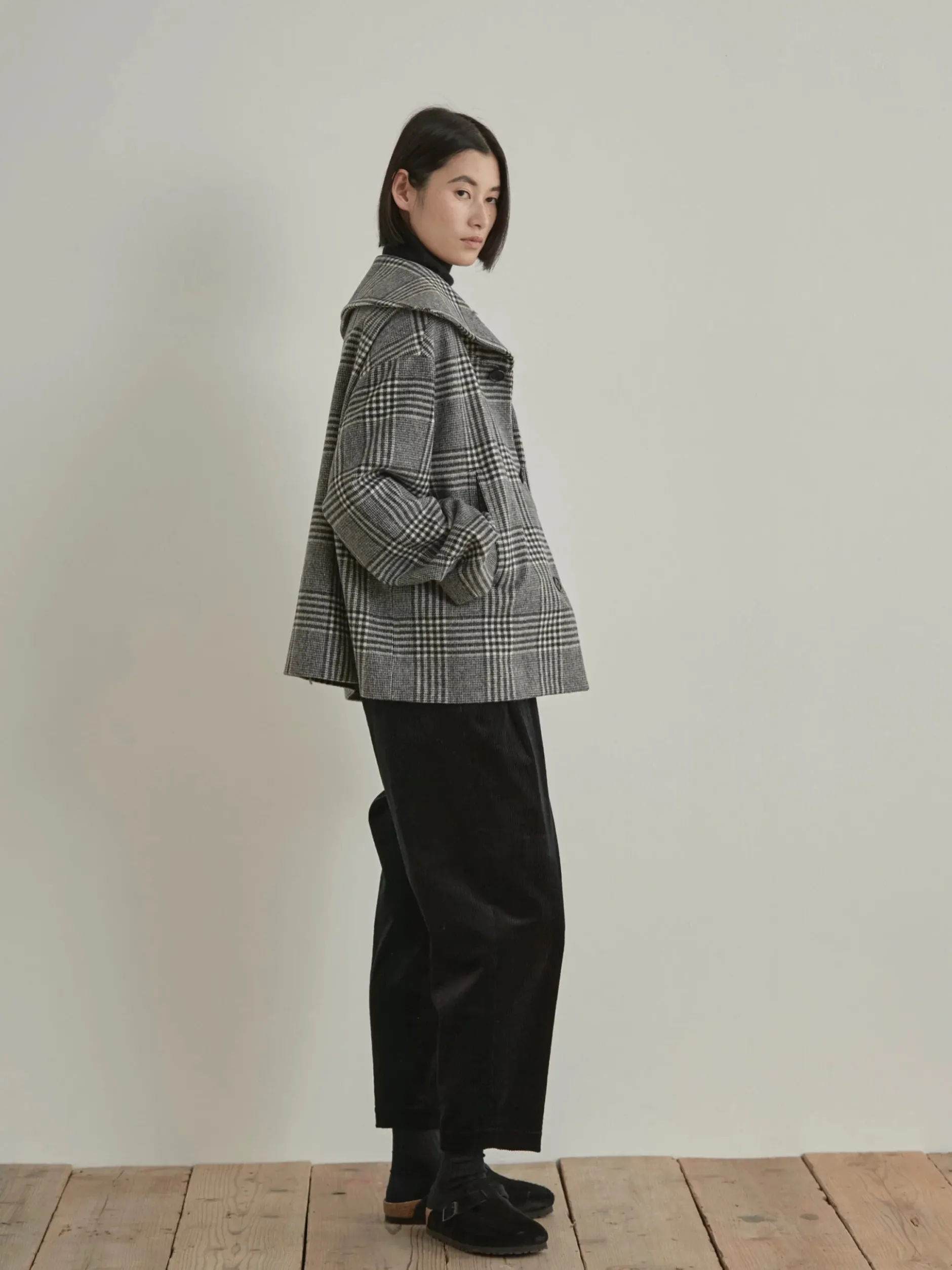 nicholson_amp_nicholson_m_3.webp Outerwear | Nicholson u0026 Nicholson Nicholson & Nicholson My Sailor Coat Grey Check