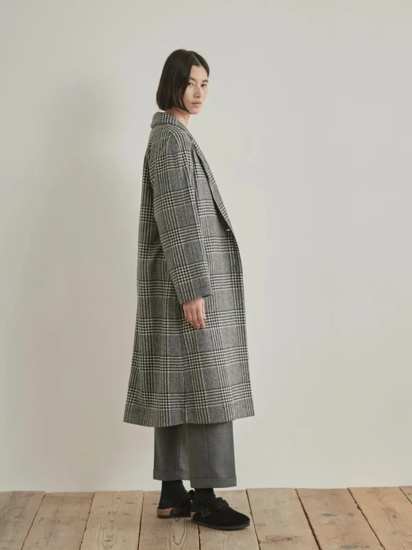 Outerwear | Nicholson u0026 Nicholson Nicholson & Nicholson My Robe Coat Grey Check