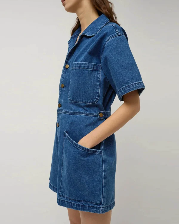 Skirts | No. 6 Bree Jumpsuit Medium Blue Wash Denium