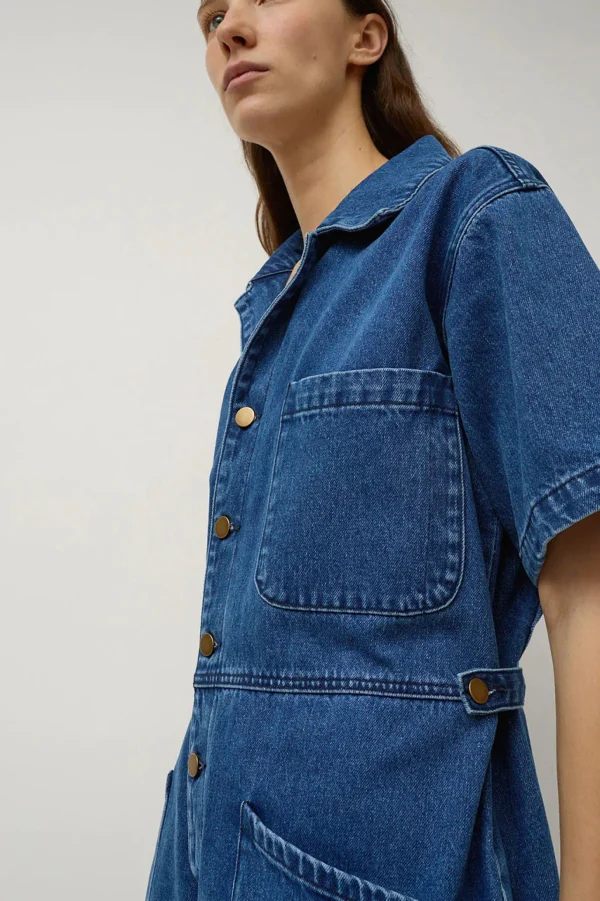 Skirts | No. 6 Bree Jumpsuit Medium Blue Wash Denium