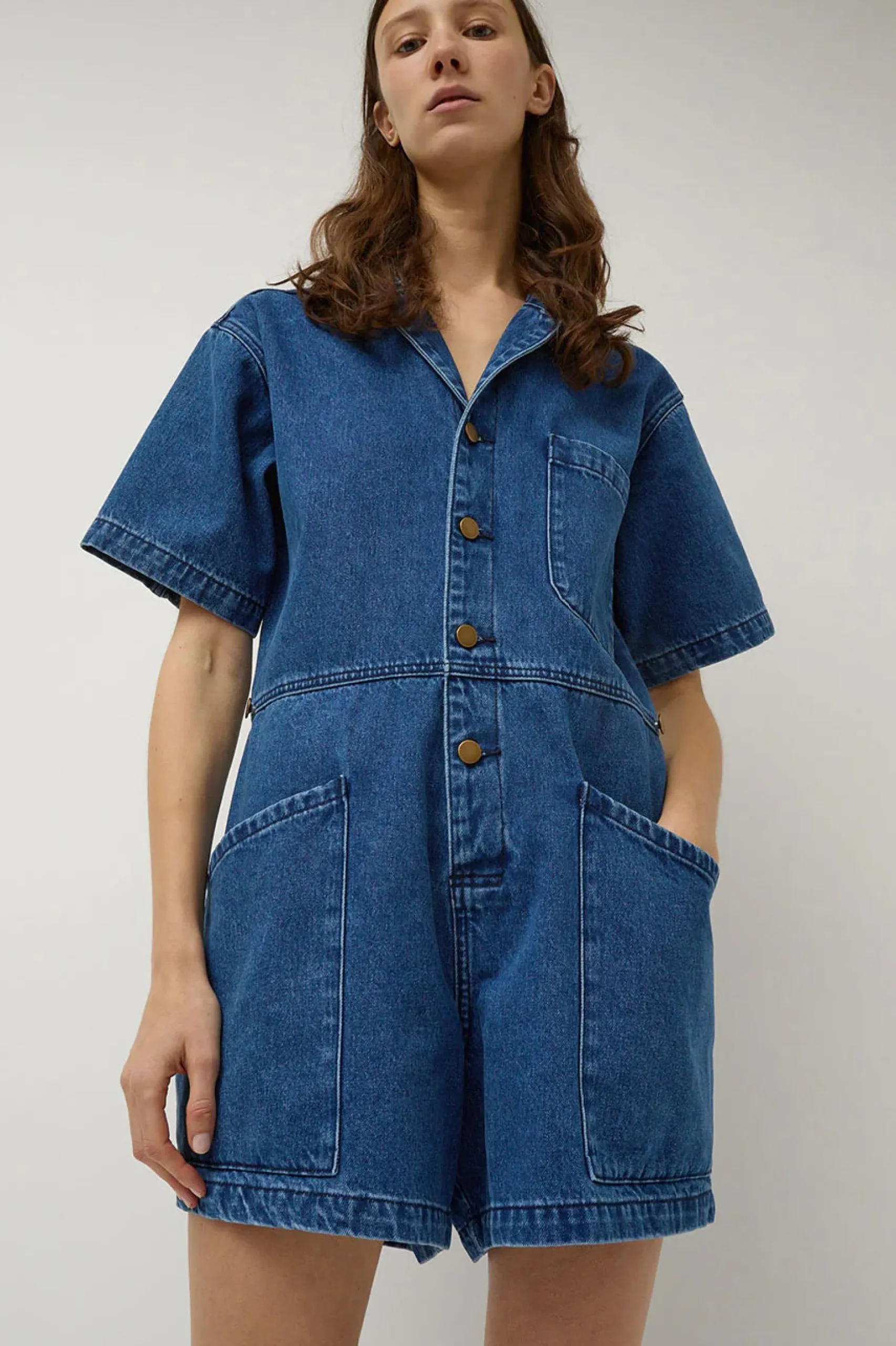 no__bree_jumpsuit_medium__3.webp Skirts | No. 6 Bree Jumpsuit Medium Blue Wash Denium