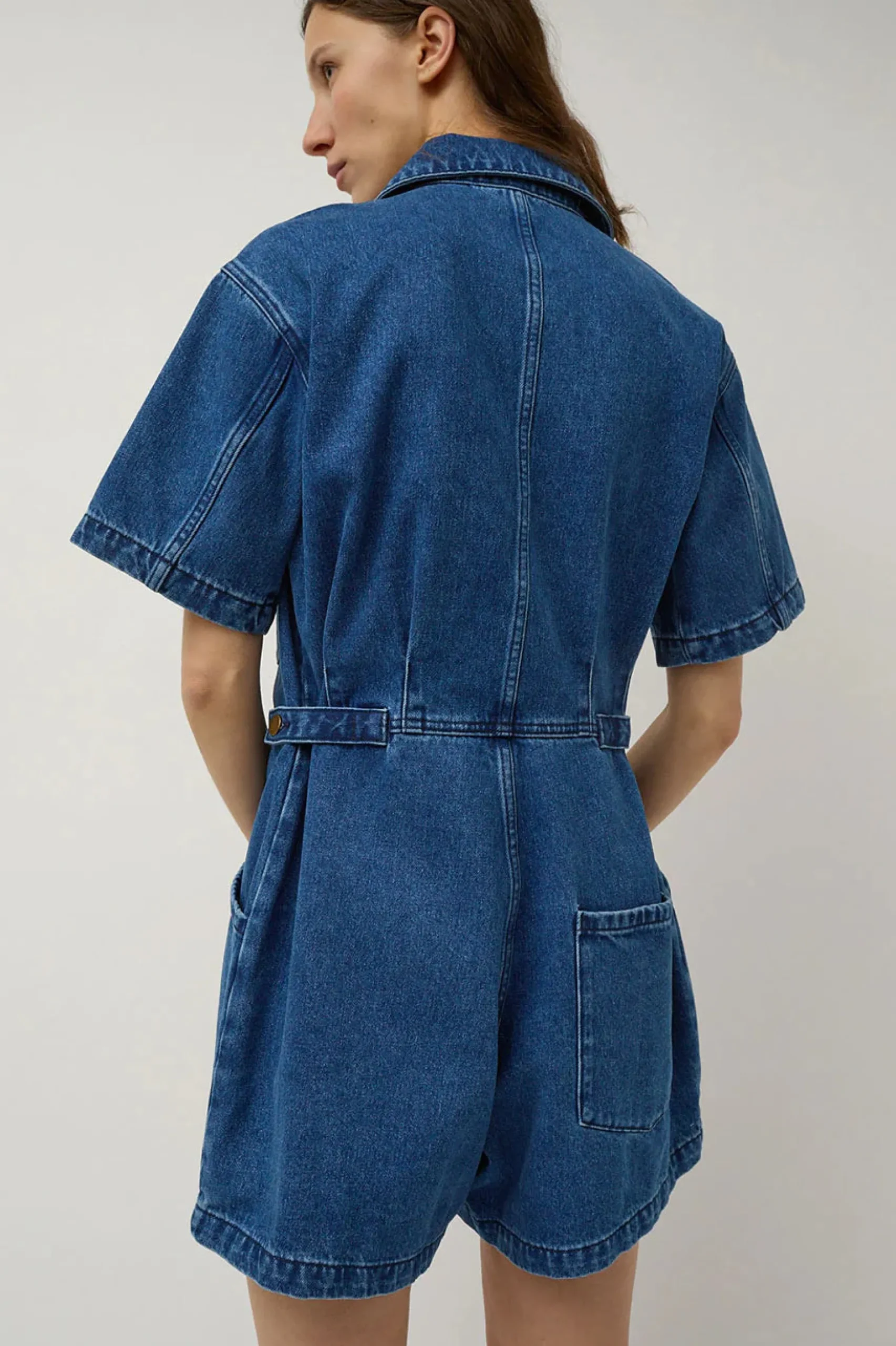 no__bree_jumpsuit_medium__4.webp Skirts | No. 6 Bree Jumpsuit Medium Blue Wash Denium