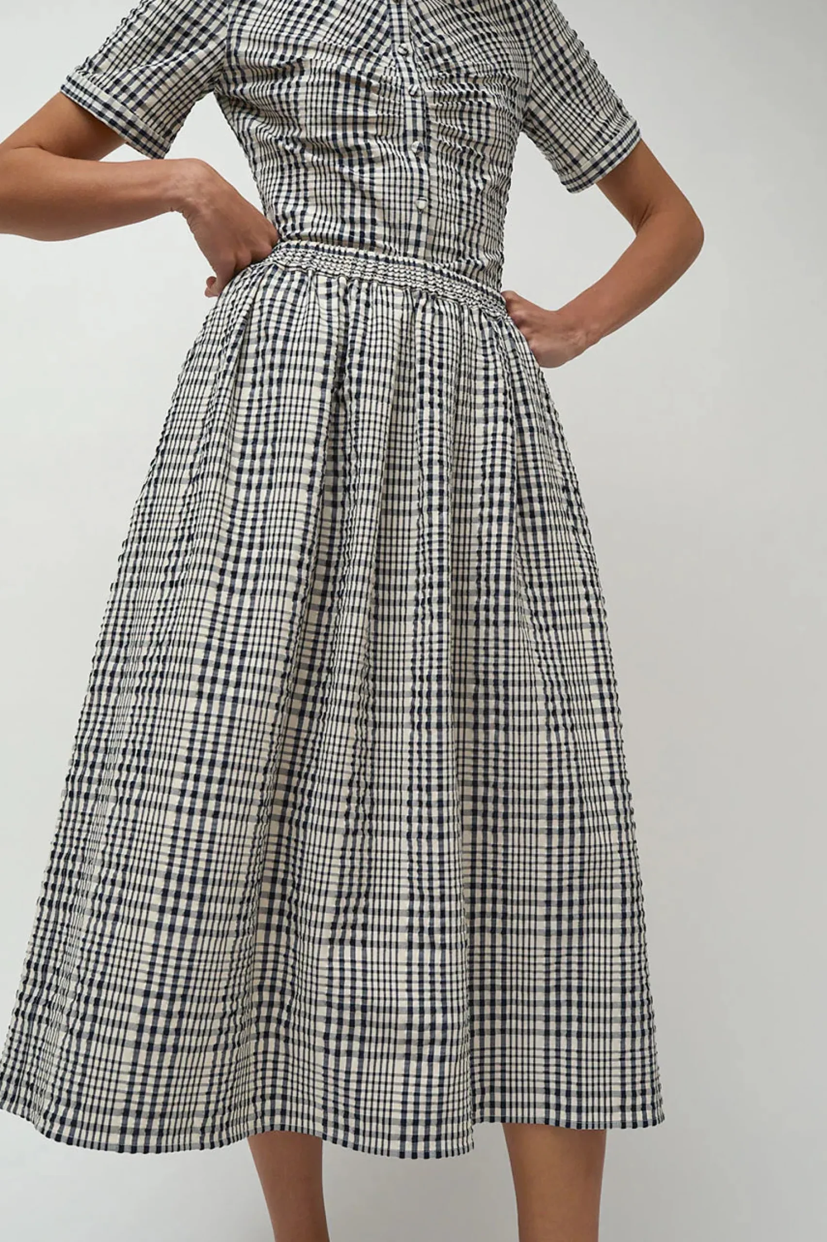 no_navy_amp_white_gingham_1.webp Skirts | No. 6 No.6 Navy & White Gingham Mel Skirt