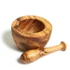 Home Decor | Pillows | Natural Olive Wood Olive Wood Mortar and Pestle