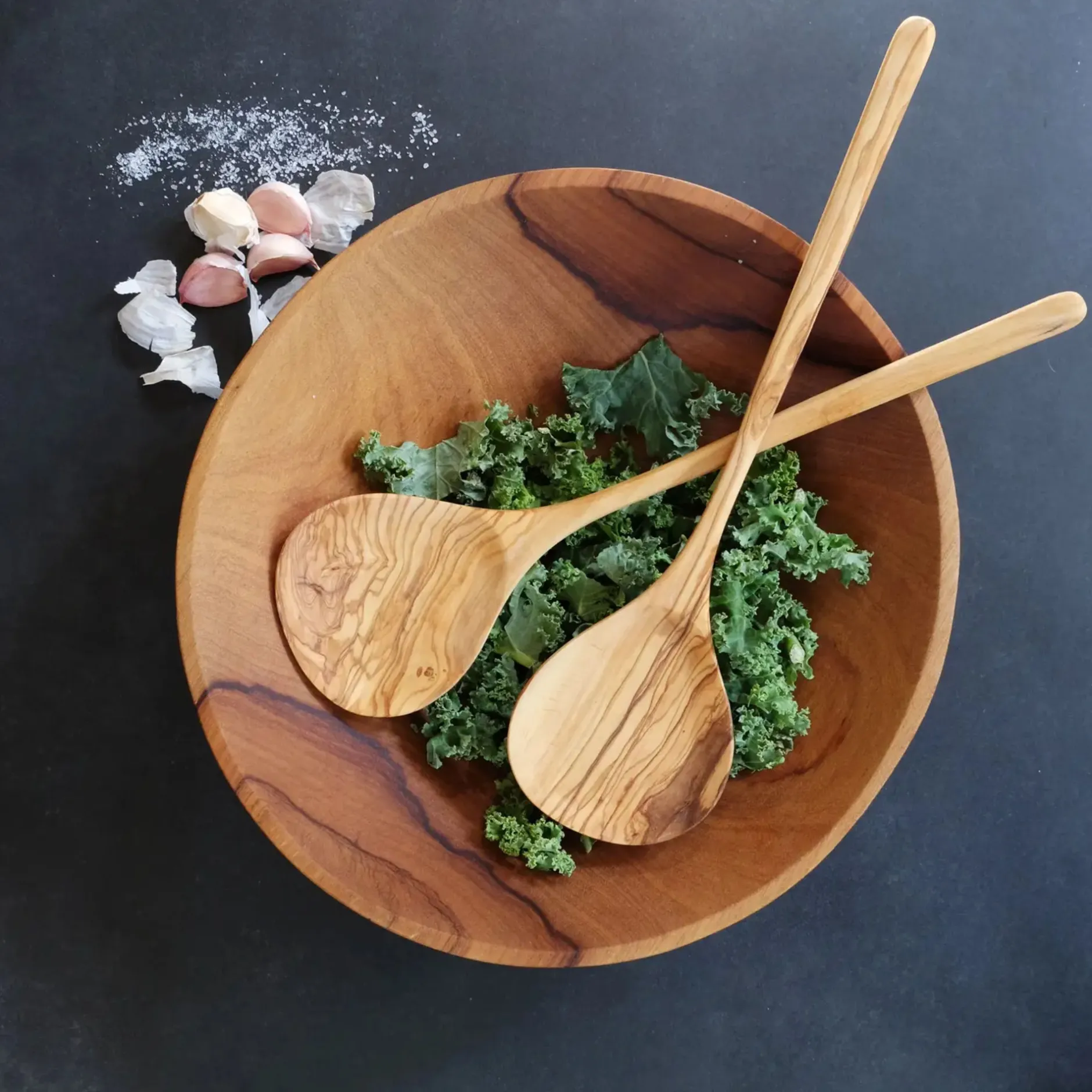 olive_wood_salad_server_s_1.webp Home Decor | Pillows | Natural Olive Wood Olive Wood Salad Server Set