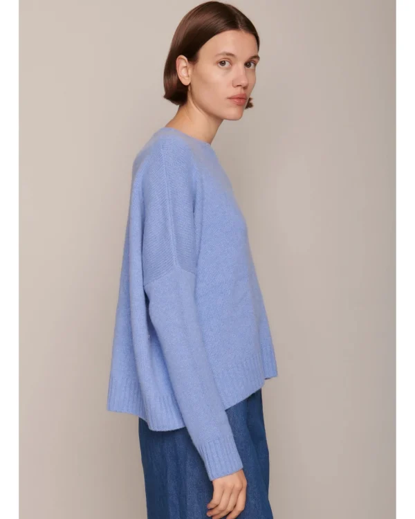 Sweaters | Organic by John Patrick Cashmere Wide Pullover Cornflower
