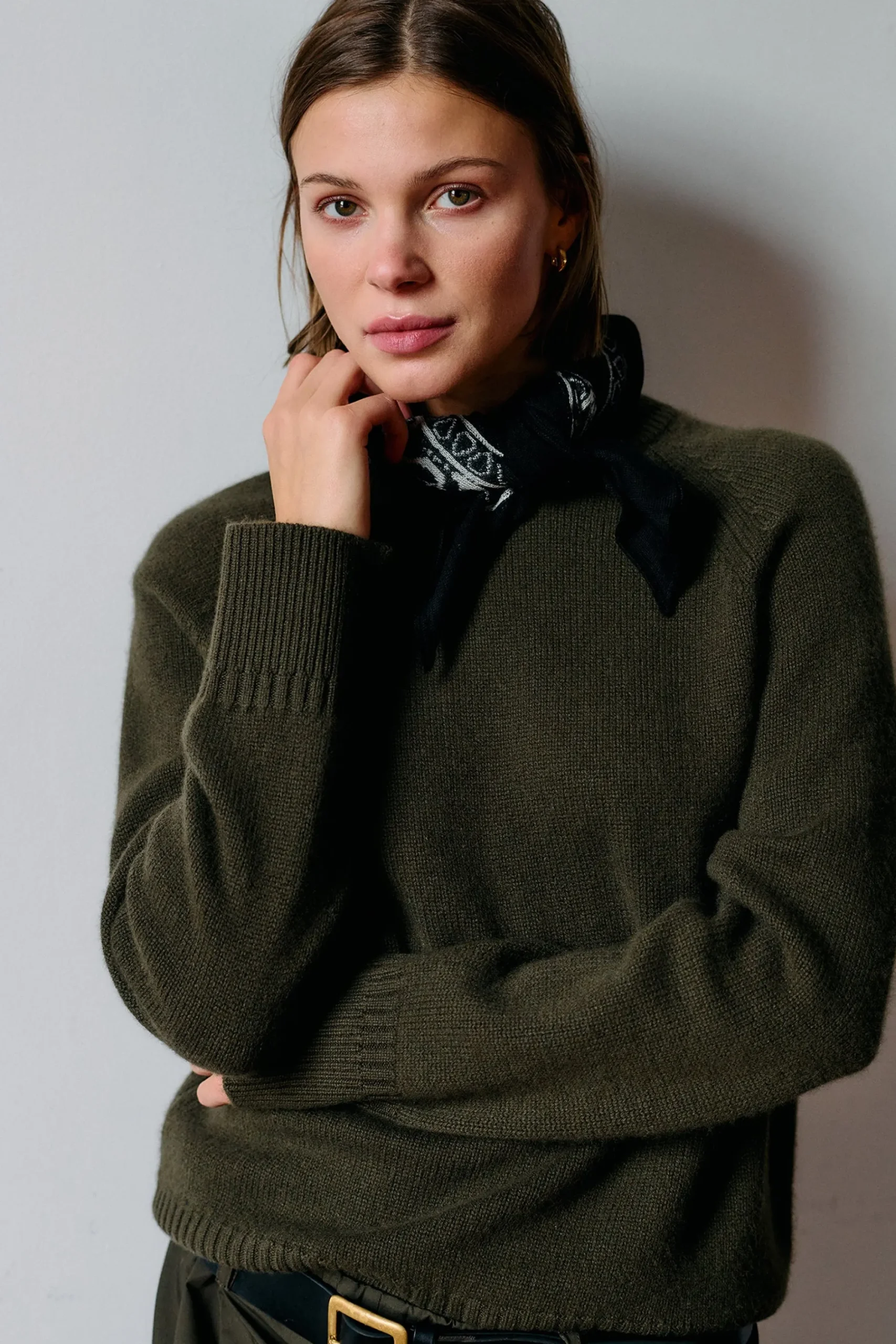 organic_by_john_patrick_c_2.webp Sweaters | Organic by John Patrick Constance Cashmere Sweatshirt Fern