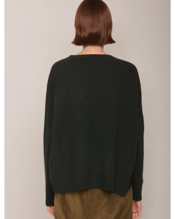 Sweaters | Organic by John Patrick Cashmere Wide Pullover Loden