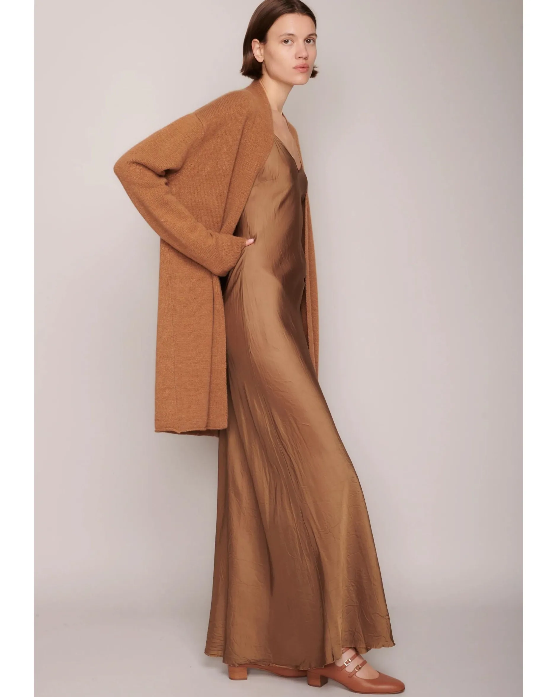 organic_by_john_patrick_s_2.webp Sweaters | Organic by John Patrick Sadie Open Cardigan Vicuna Cashmere