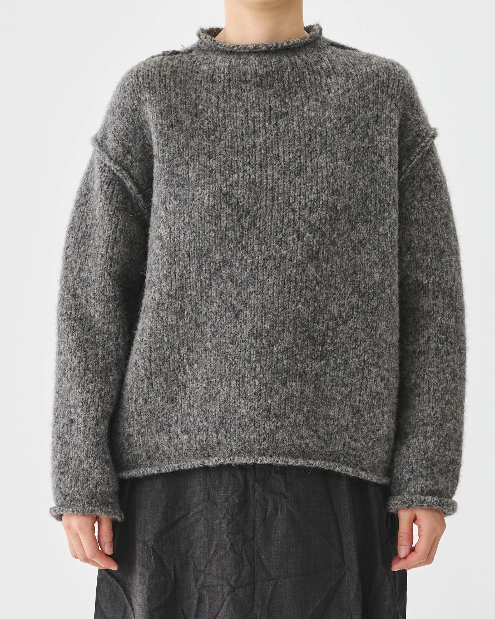 pas_de_calais_baby_alpaca_0-1.webp Sweaters | Pas De Calais Baby Alpaca Knit Pullover Greige