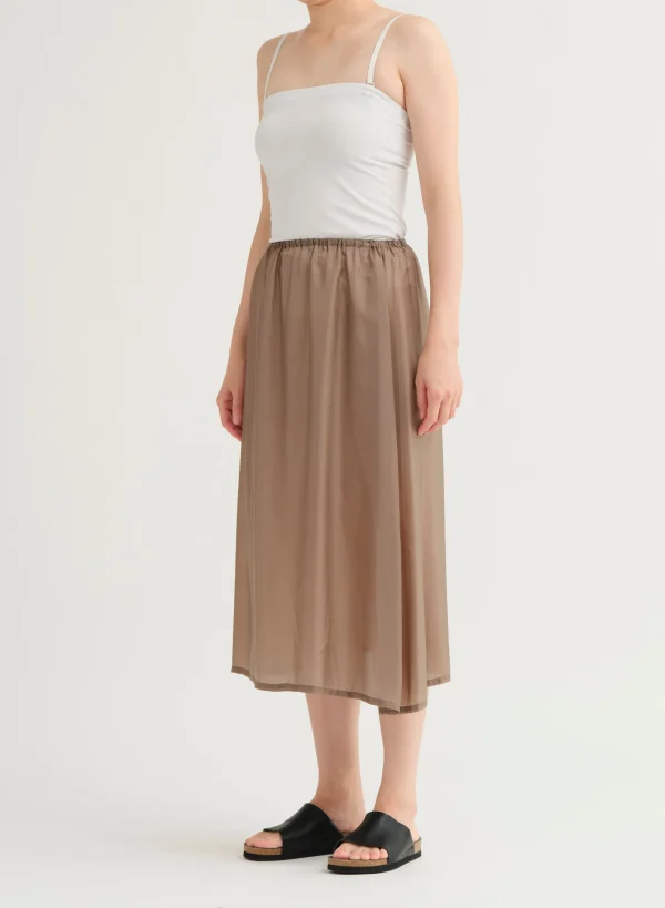 Skirts | Pas De Calais Bemberg Taffeta Slip Under Skirt Khaki