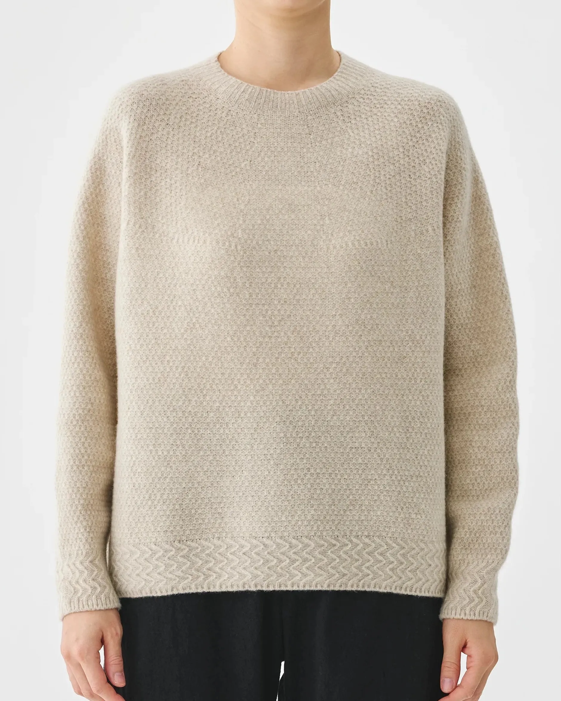 pas_de_calais_cashmere_cr_0-1.webp Sweaters | Pas De Calais Cashmere Crew Neck Knit Pullover Natural