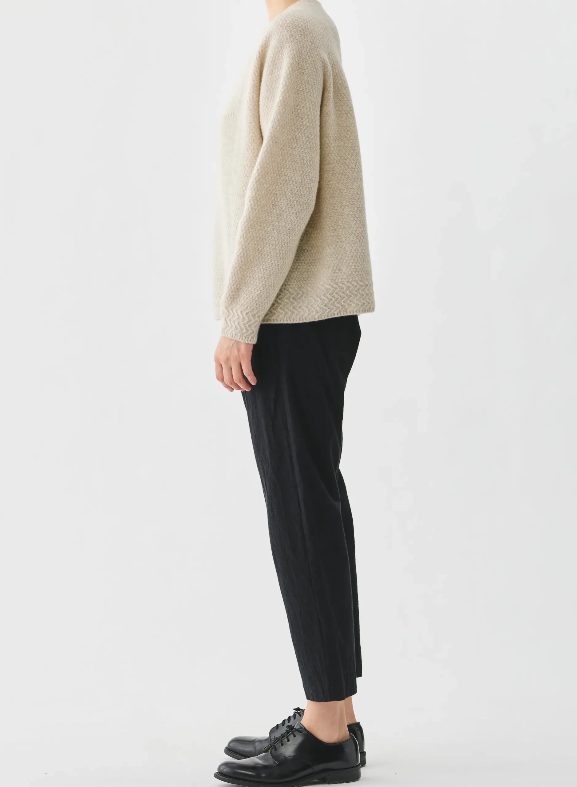 pas_de_calais_cashmere_cr_3.webp Sweaters | Pas De Calais Cashmere Crew Neck Knit Pullover Natural
