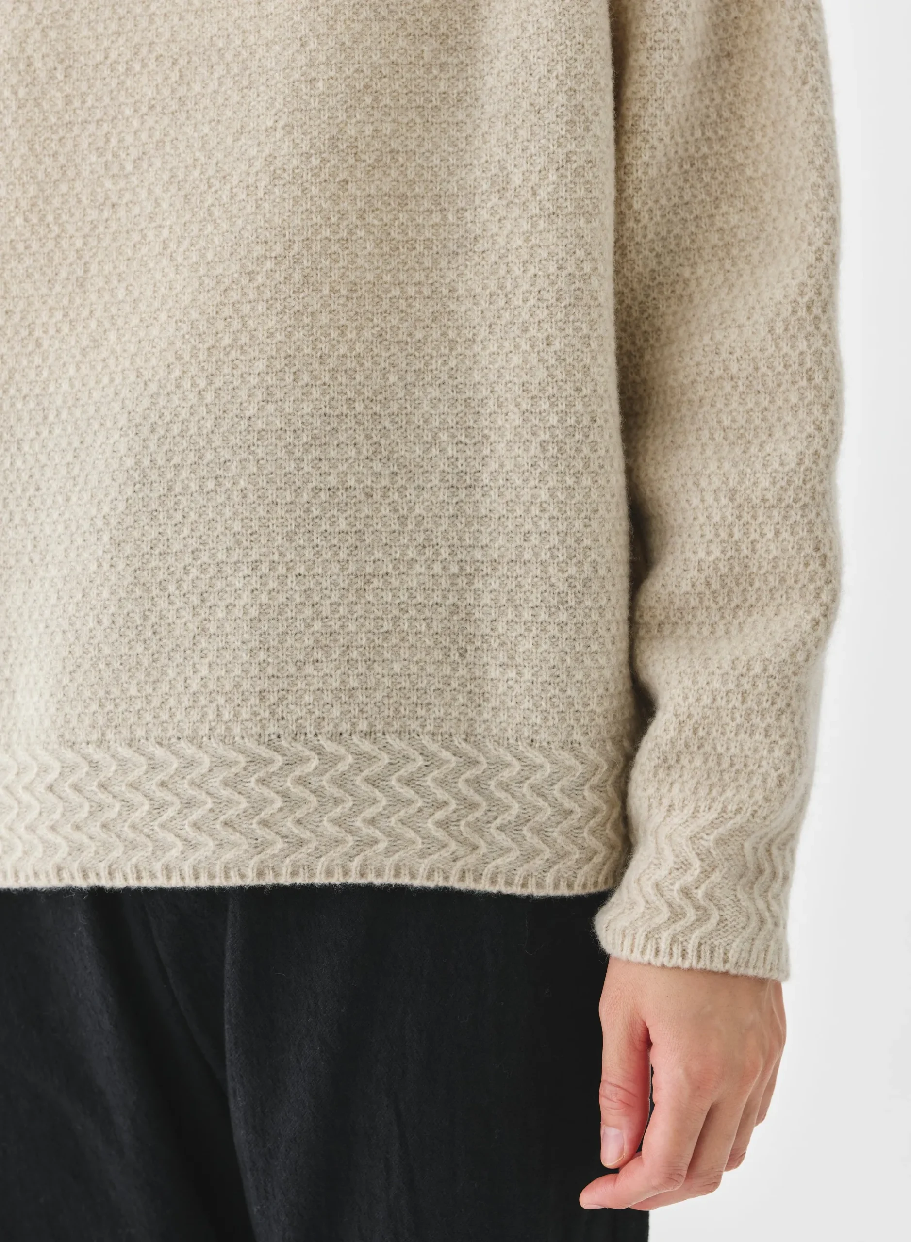 pas_de_calais_cashmere_cr_5.webp Sweaters | Pas De Calais Cashmere Crew Neck Knit Pullover Natural