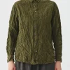 Shirts + Tops | Pas De Calais Classic Crinkle Cotton Blouse Khaki