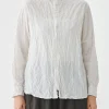 Shirts + Tops | Pas De Calais Classic Crinkle Cotton Blouse Off White