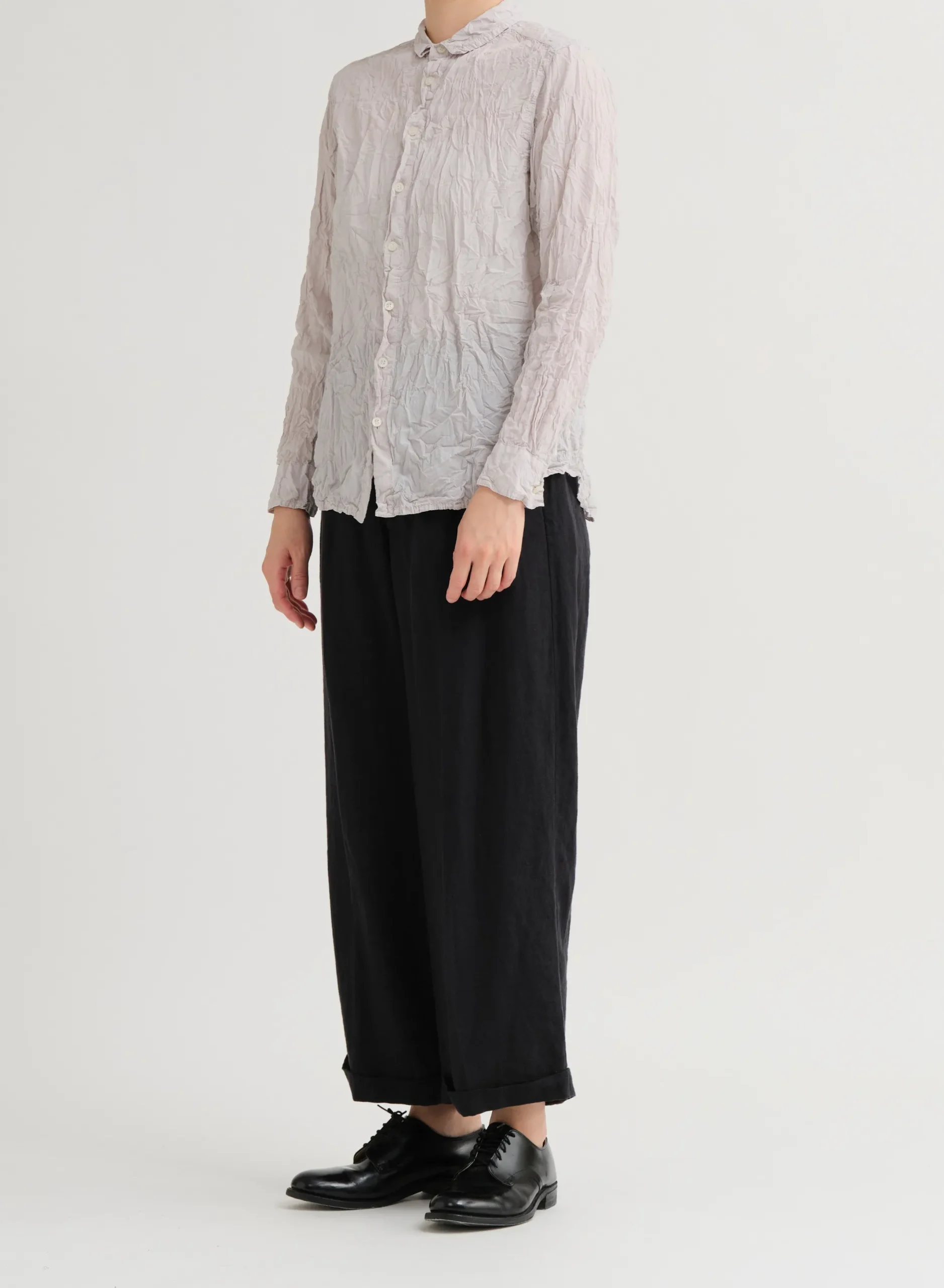 pas_de_calais_classic_cri_1-1.webp Shirts + Tops | Pas De Calais Classic Crinkle Shirt Grey