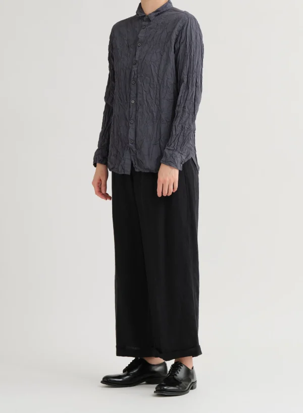 Shirts + Tops | Pas De Calais Classic Crinkle Shirt Charcoal