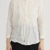 Shirts + Tops | Pas De Calais Cotton Lawn Random Pintuck Blouse Natural