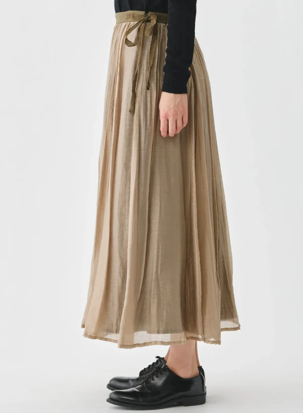 Skirts | Pas De Calais Crinkle Long Skirt Beige